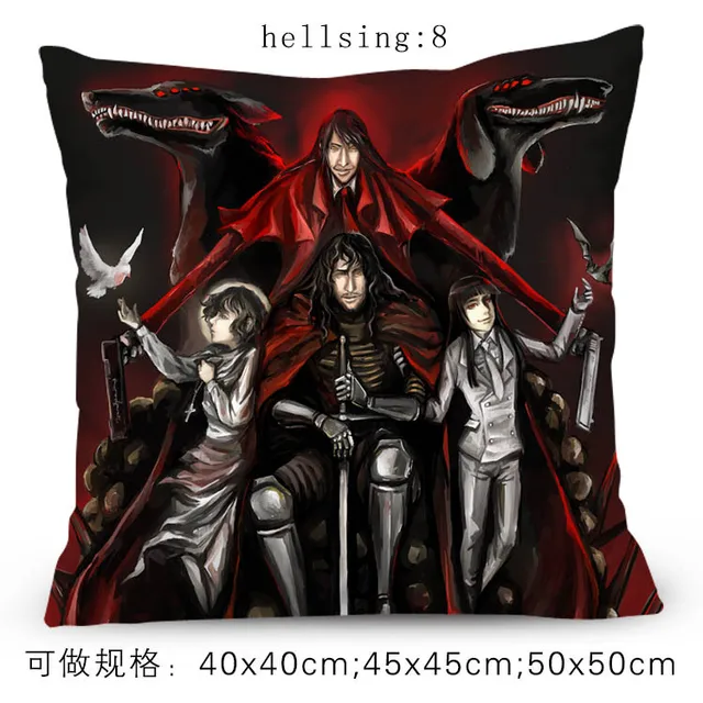 Anime Hellsing Alucard Victoria Vampire Hunter Fanart Pillowcase Pillow Cushion Case Cover Cosplay Gift Bed Sofa Car Decor New Anime Costumes Aliexpress