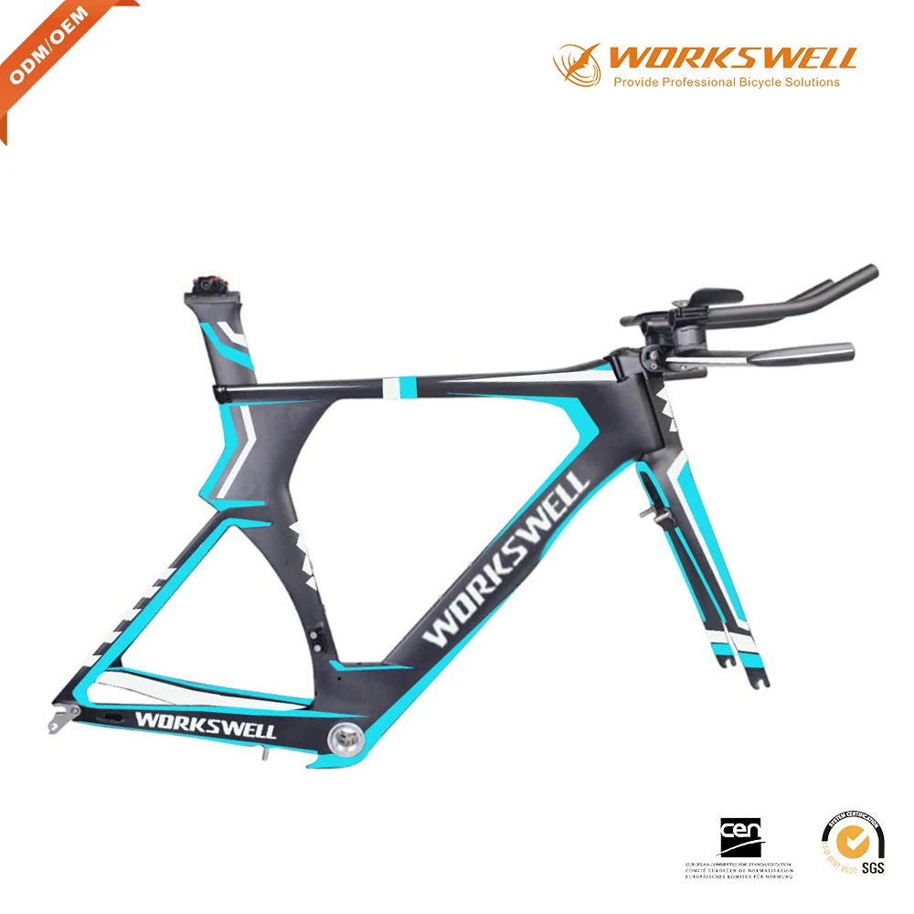 

700*25C Triathlon Time Trial Road Bike TT Frames including Frame Fork Seatpost Stem Headbar Clamp