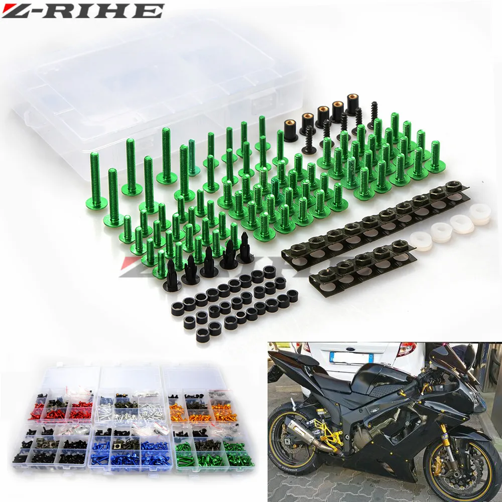 for KAWASAKI Z250 Z800 Z1000 11 12-13-14-15 16 Z900 17 Motorcycle Fairing Bolt Screw Nuts Washers Fastener Fixation FOR KAWASAKI