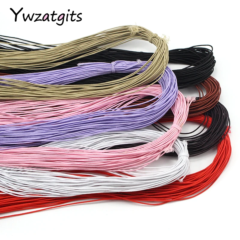 ywzatgits 25yard/bundle 0.8mm Beading elastic Stretch Cord Beads Cord