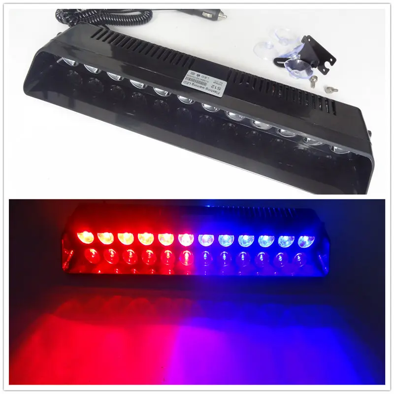 

Car-Styling Universial Long Osculum Type Brightly 12 LED Strobe Flashing Lights Ambulance Police Auto Truck Emergency Light Bar