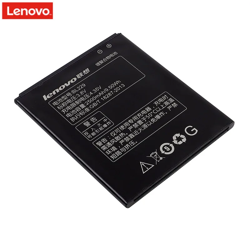 

2018 Original BL 229 BL229 Battery For lenovo A8 A806 A808T 2500mAh High Quality Mobile Phone replacement Rechargeable extended