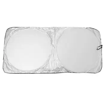 

uxcell Silver Tone Folding Car Front Visor Windshield Sun Shade Protection Cover