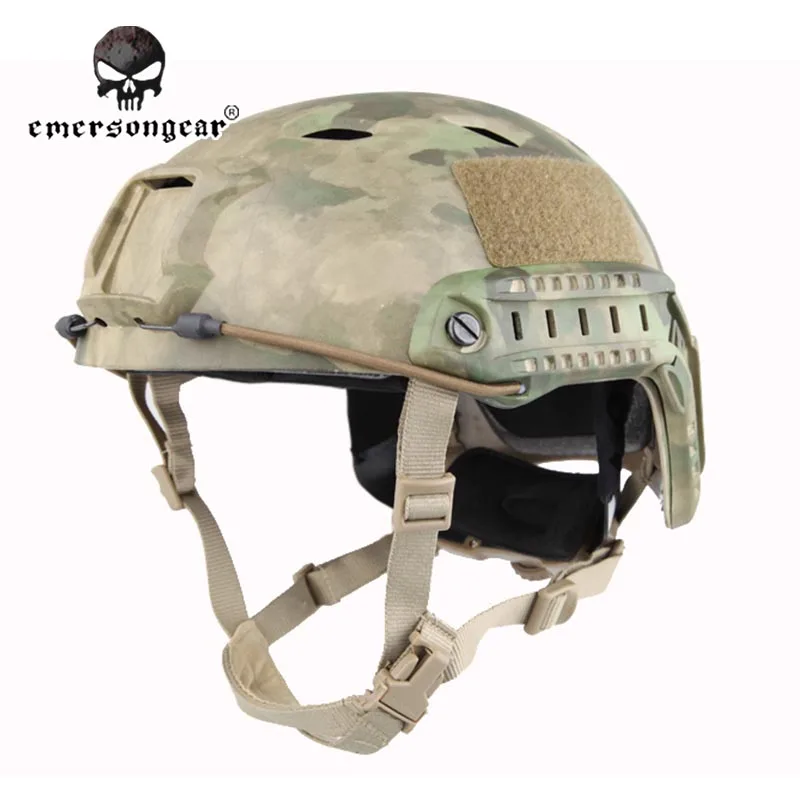 

Emersongear Fast Base Jump Hunting Wargame Adjustable Helmet Protective Helmet Emerson BJ Type EM5659G A-TACS FG