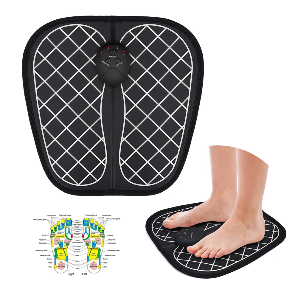 

Electric EMS Foot Muscle Stimulator Massager Wireless Low Frequency Feet Physiotherapy ABS Stimulator