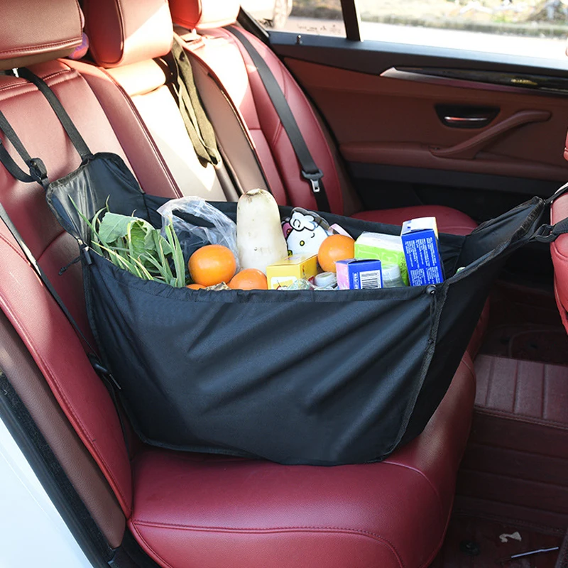 Универсальная корзина для хранения на заднем сиденье автомобиля, сумка для покупок, органайзер, аксессуары для интерьера, для путешествий, кемпинга, ВМЕСТИТЕЛЬНОСТЬ