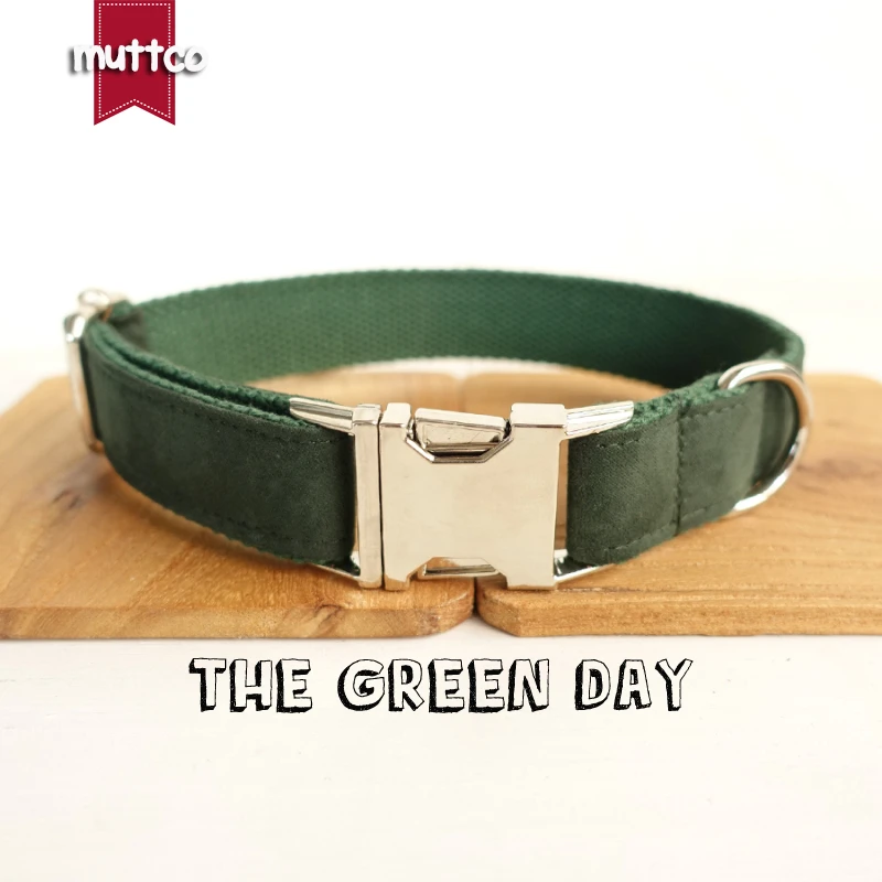 Dark Green Dog Collar Dogs Dc Dog Collar Collar Dog Muttco Collars Dog Days High