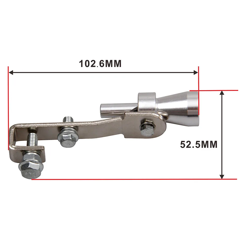 Универсальный Серебряный 18 мм S турбо звуковой свисток глушители выхлопной трубы предохранительный клапан авто симулятор автомобильные аксессуары автомобили