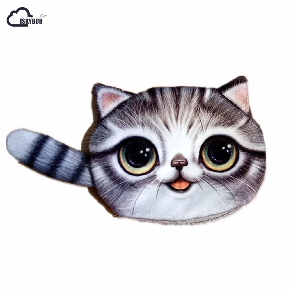 ISKYBOB новинка маленький хвост кошка кошелек для монет милый детский мультяшный