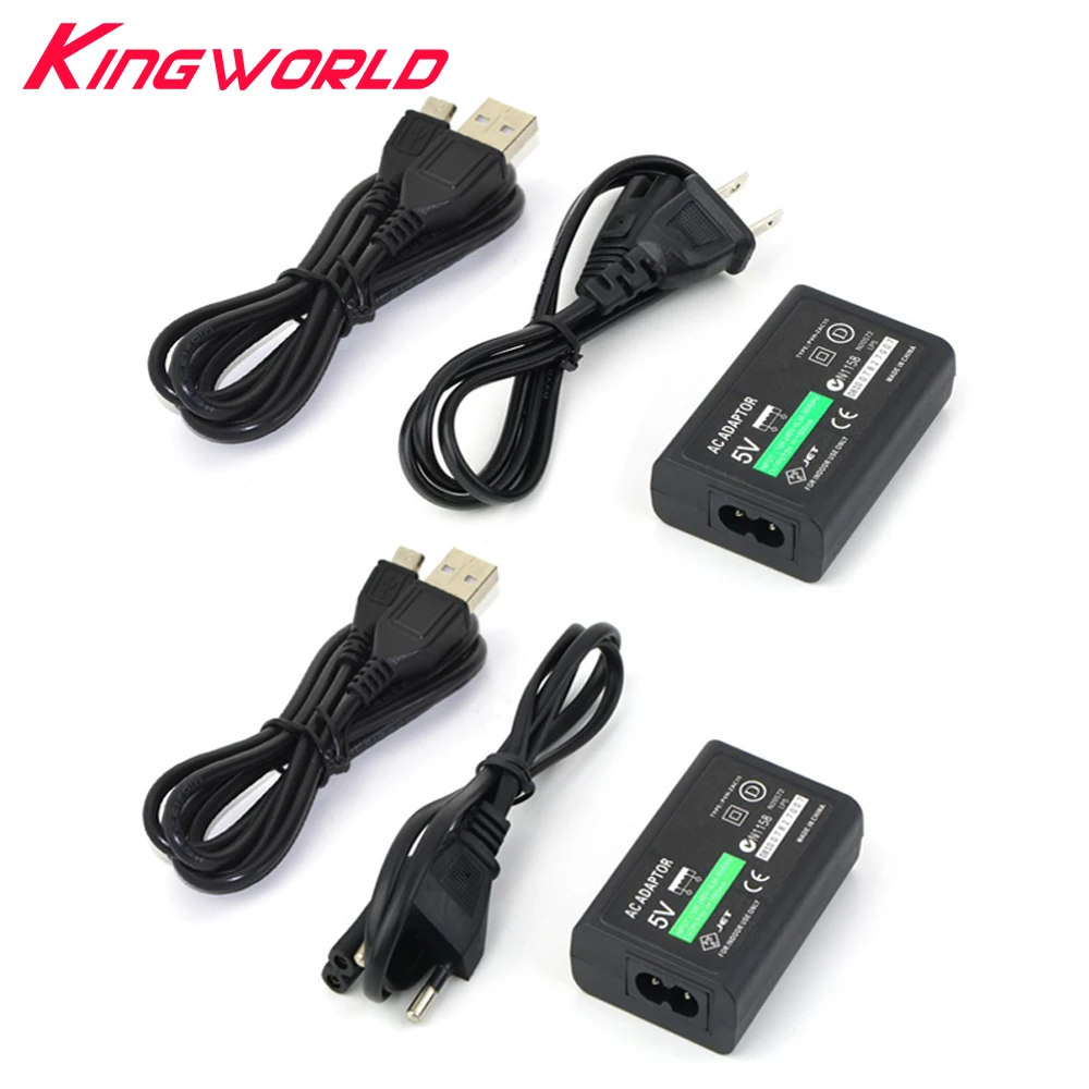

US or EU Plug AC Power Supply Adapter Convert Charger with USB Data Cable For Sony for PS Vita for PSV 2000