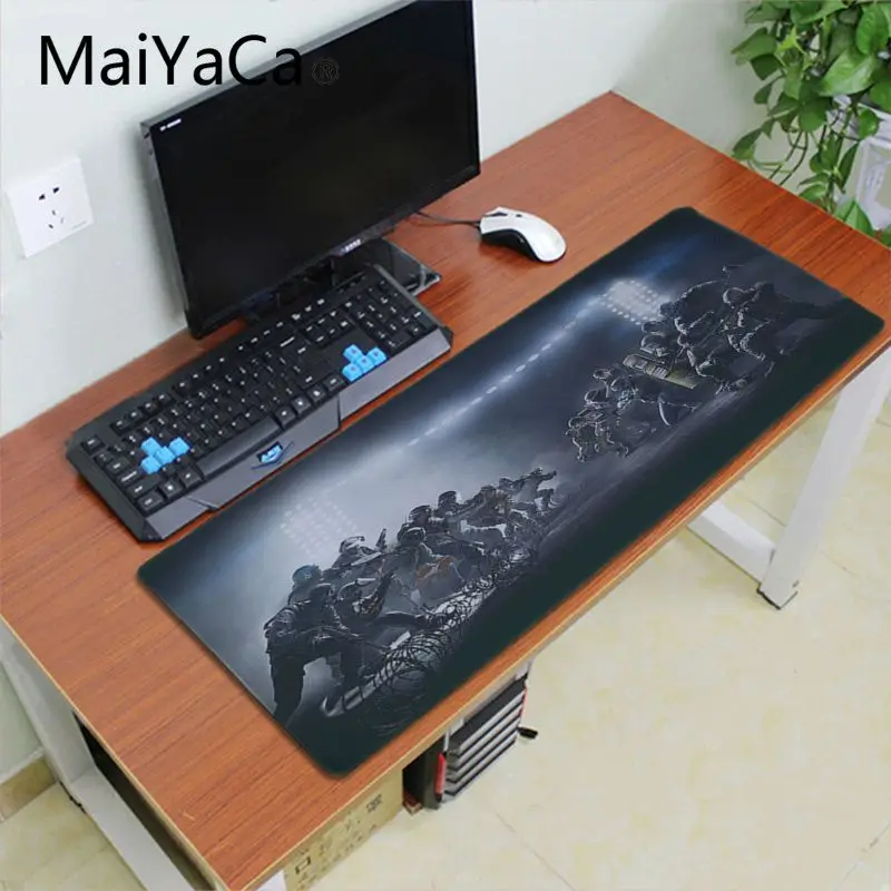 Maiyaca крутые модные радужные игровые коврики Six Siege gamer коврик для мыши большой размер игровой коврик для мыши Прочный ПК Противоскользящий коврик для мыши