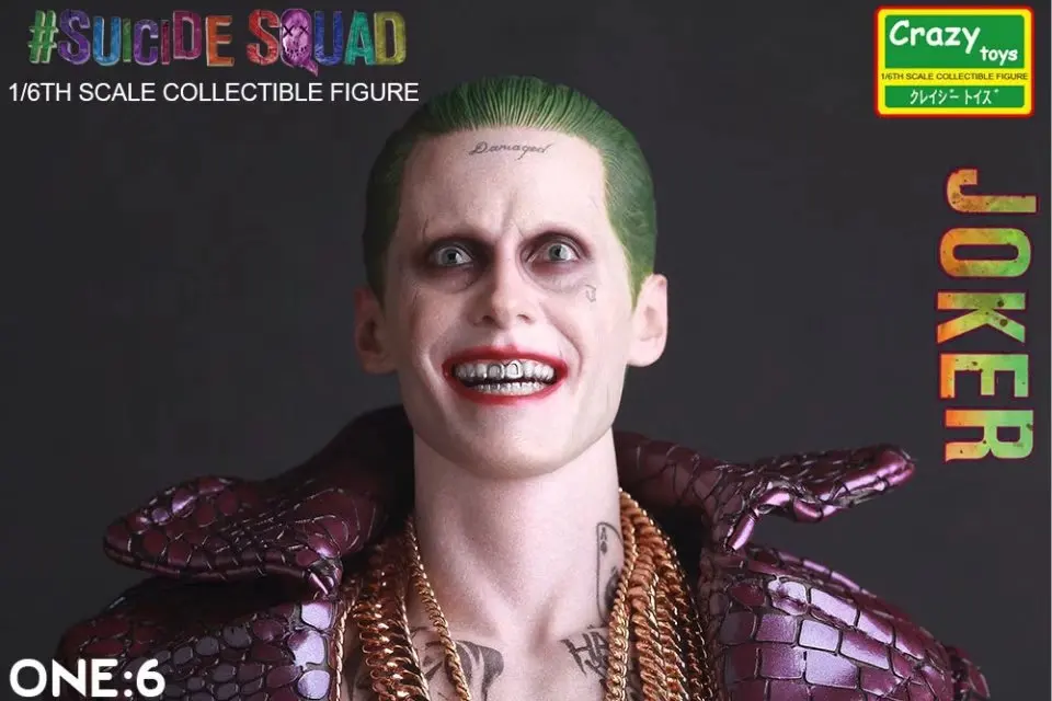 Сумасшедшие игрушки 1:6 DC отряд самоубийц Джокер с тканью фигурку ПВХ кукла аниме