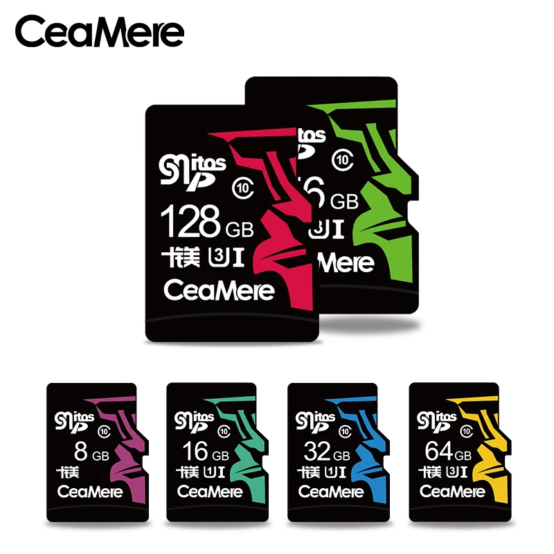 Карта памяти Micro SD CeaMere карта класса 10 U3 UHS 3 256 Гб 128 64 32 флеш 1 TF/SD карты для