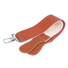 Для мужчин Профессиональный Бритва точилка ручной бритвы двойной Слои Заточка Штропы кожа и холст двойного используется Парикмахерская Ножи полировщик пояса