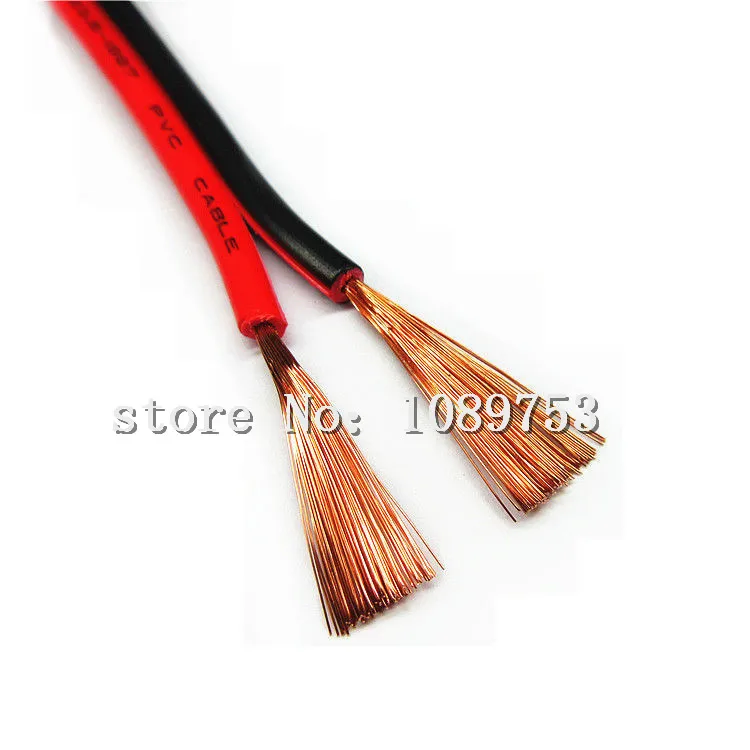 

2Pin Extension Red Black Wire Cable Cord for 3528 5050 5630 LED Strip Lamp 22AWG