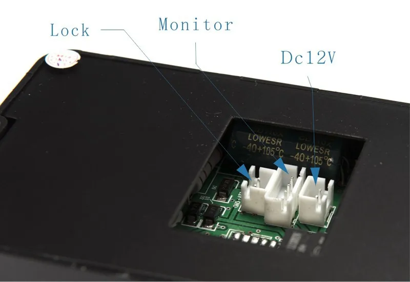 Проводной " TFT видео домофон дверной звонок+ 1 RFID камера доступа+ 1 белый монитор+ Электрический замок