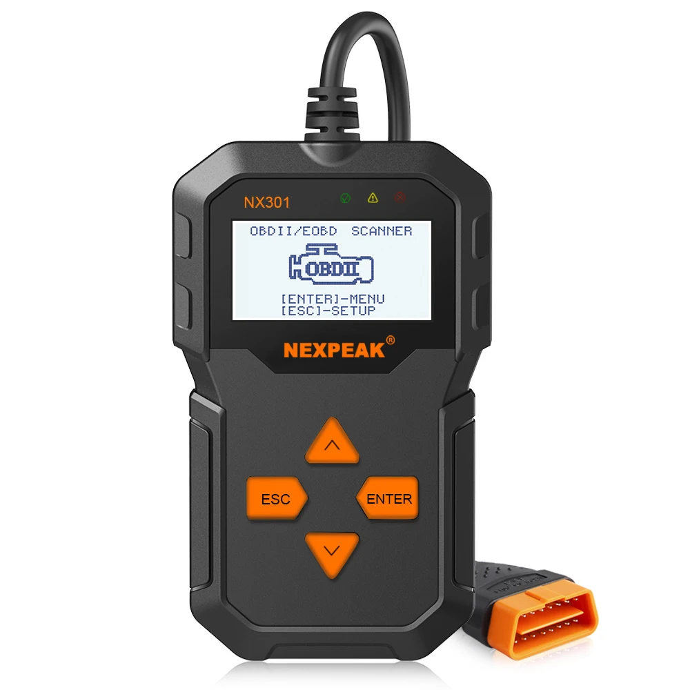 

Best ODB OBD2 Scanner NEXPEAK NX301 OBD2 Car Diagnostic Scanner Multi-languages OBD2 Autos scanner in Russian Better Than AD310