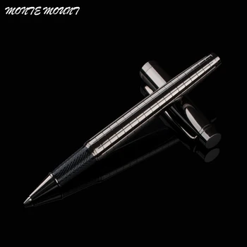 

MONTE MOUNT High Quality luxury Gray Cross Line Business office Medium nib Rollerball Pen New