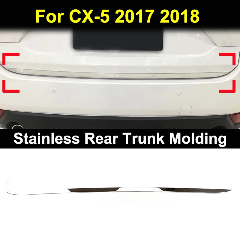 Для Mazda CX-5 CX5 KF хромированный передний задний противотуманный светильник, задний светильник, накладка на боковое зеркало, украшение для автомобиля - Цвет: rear trunk molding