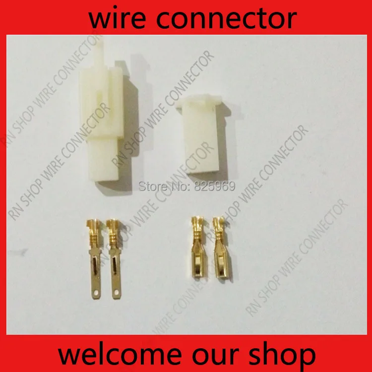 

Electric bike/ Car/ RC/ RV 2.8mm Connector Plug 2p male and female electrical car connector free shipping