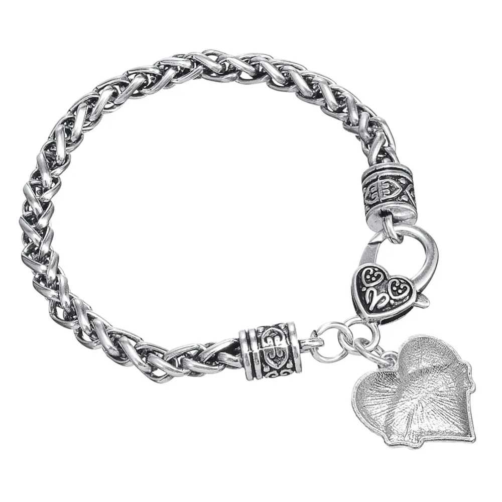Женский браслет с подвеской в виде сердца кристаллами|medical alert jewelry|bracelet medic alertmedical