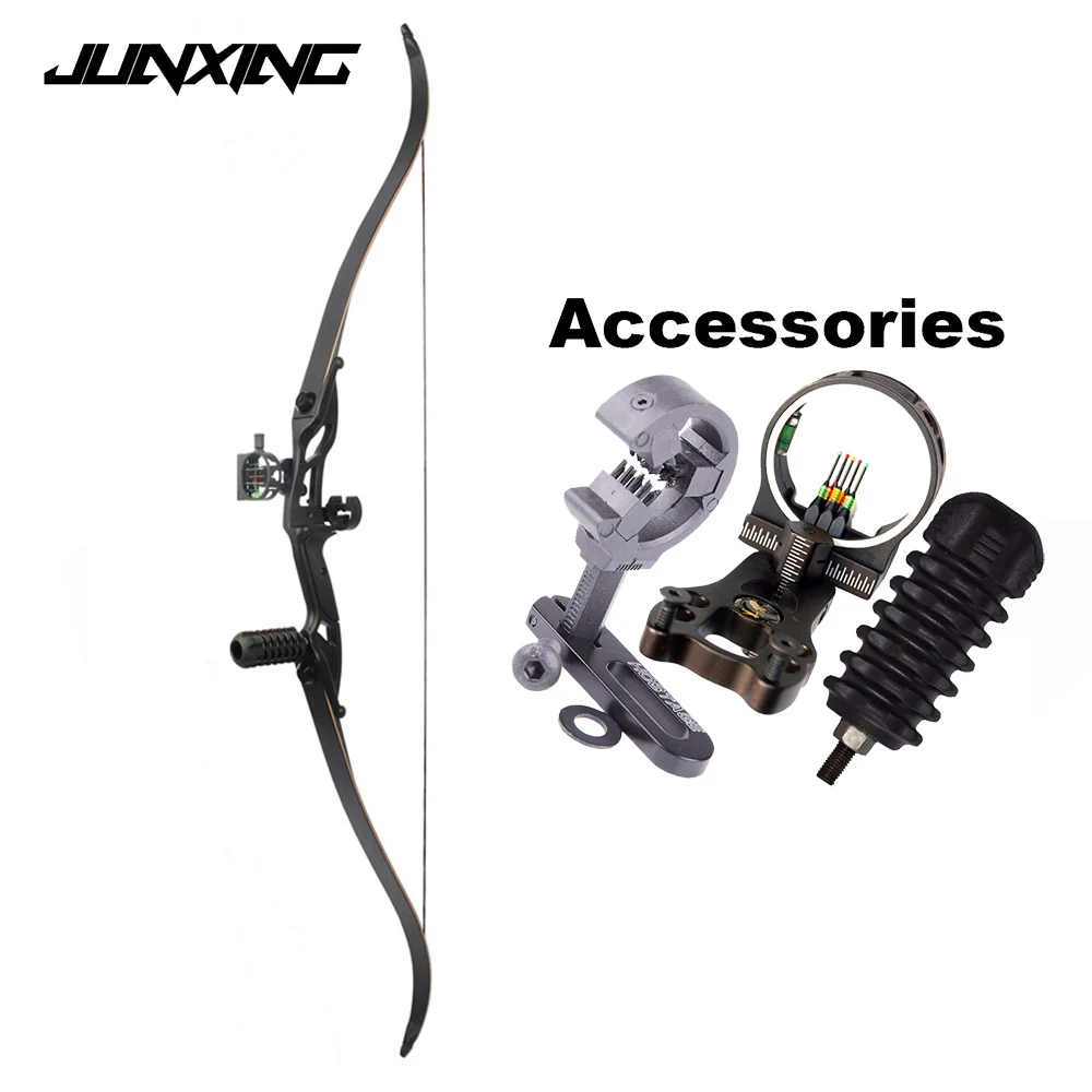 

Junxiing 56 Inches Recurve Bow 30-50 lbs F179 American Hunting bows Traditional Long Split Bow For Outdoor Shooting Practice