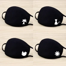 Детские носочки из хлопка с принтом животных из PM2.5 черная ротовая маска от пыли фильтр с активированным углем ветрозащитный Рот-муфельная печь защита от образования бактерий маски для лица для защиты от гриппа