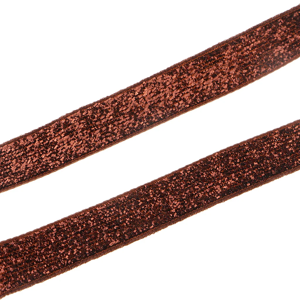 1 Roll Assorted Colors 10mm/15mm/20mm Glitter Velvet Ribbon DIY Crafts Hair Bow Clothes for Sewing Scrapbook Making Home Decor