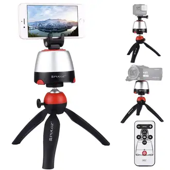 

Electronic Tripod 360 Degree Rotating Panoramic Head With Remote Controller For phone Smartphone DSLR Cameras
