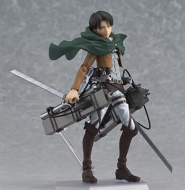 Figma 3 стиль атака на Титанов Аниме Shingeki no Kyojin Скаутинг Легион Леви в коробке ПВХ