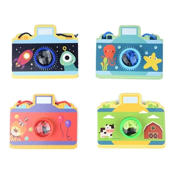 

Children Wooden Toys Simulation Camera Kaleidoscope Magic Education Baby Kids Montessori Educational Learning Toy Christmas Gift