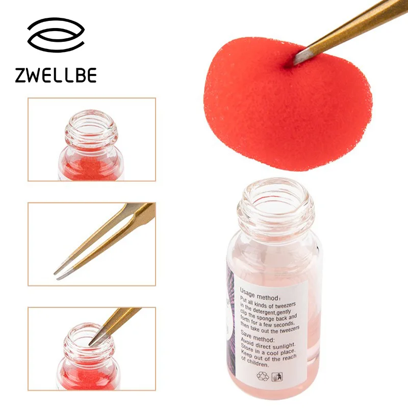 Professional Eyelash Extension Tweezers Cleaning Tools 15ml No