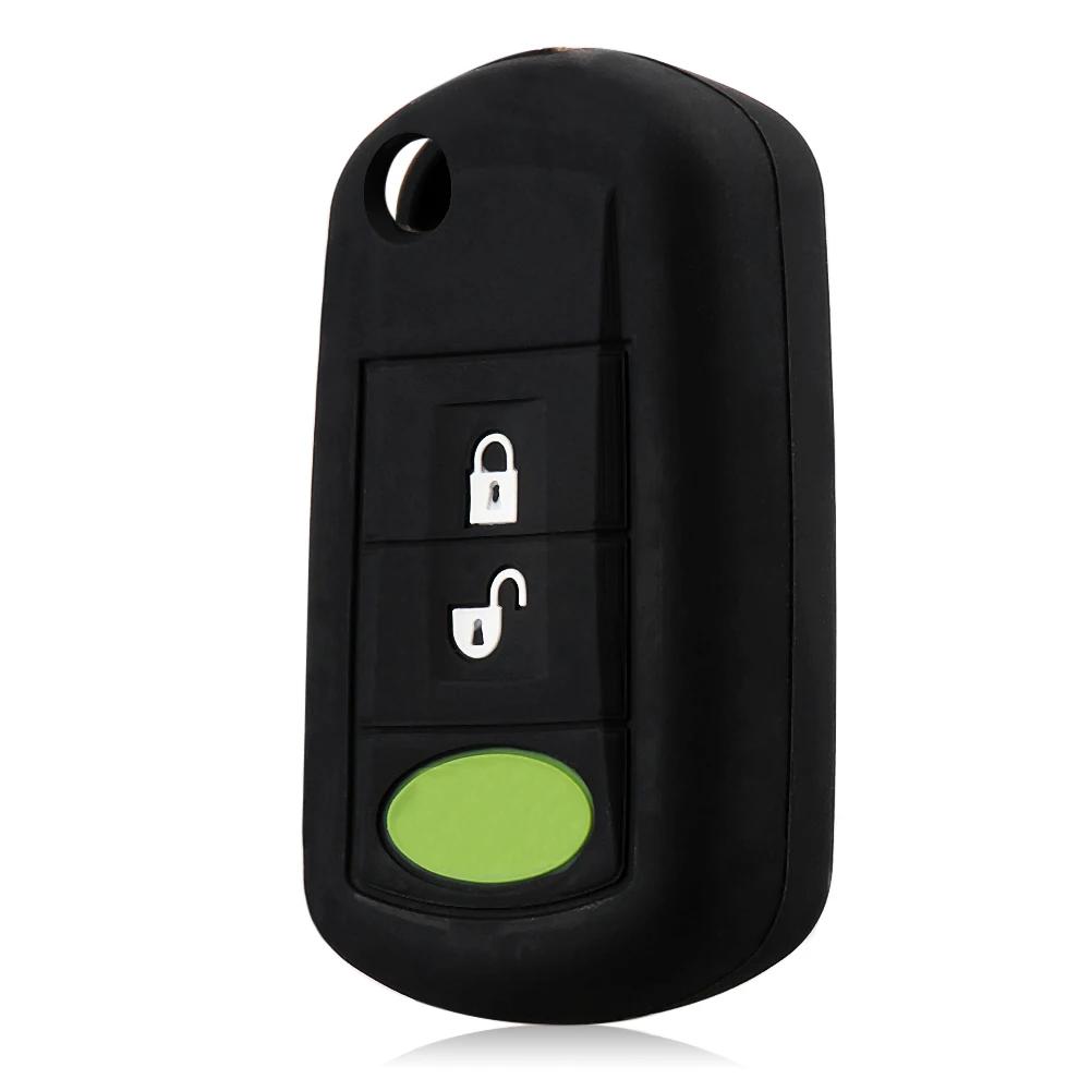 

3 Buttons Silicone Key Cover Case Fit For Range Rover Sport Land Rover Discovery Flip Folding Silicone Key Case Fob Shell Y35