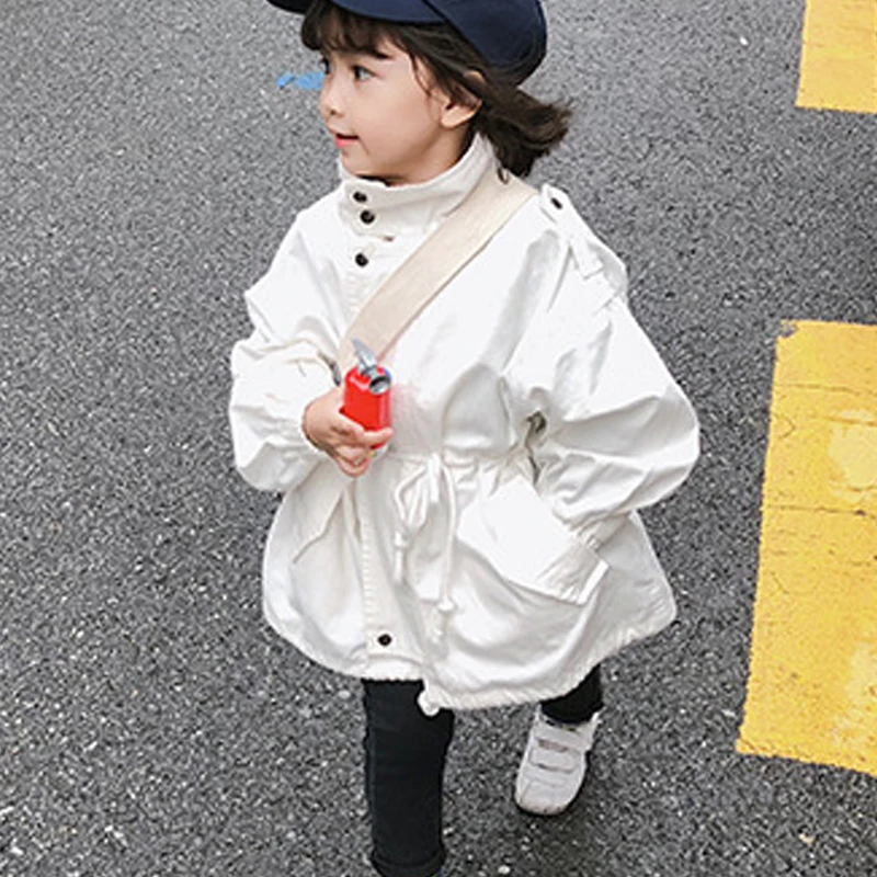 Детская одежда; повседневная одежда; модное пальто; детская ветровка; куртка для малышей; новая весенняя детская длинная куртка; Осенняя верхняя одежда для девочек