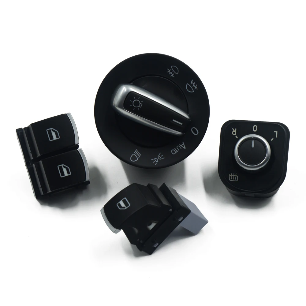 

Factory direct sale Window Switch Mirror Switch Headlight Switch For Volkswagen VW passat B6 Eos Golf GTI mk 5 mk 6 4 PCS / KIT