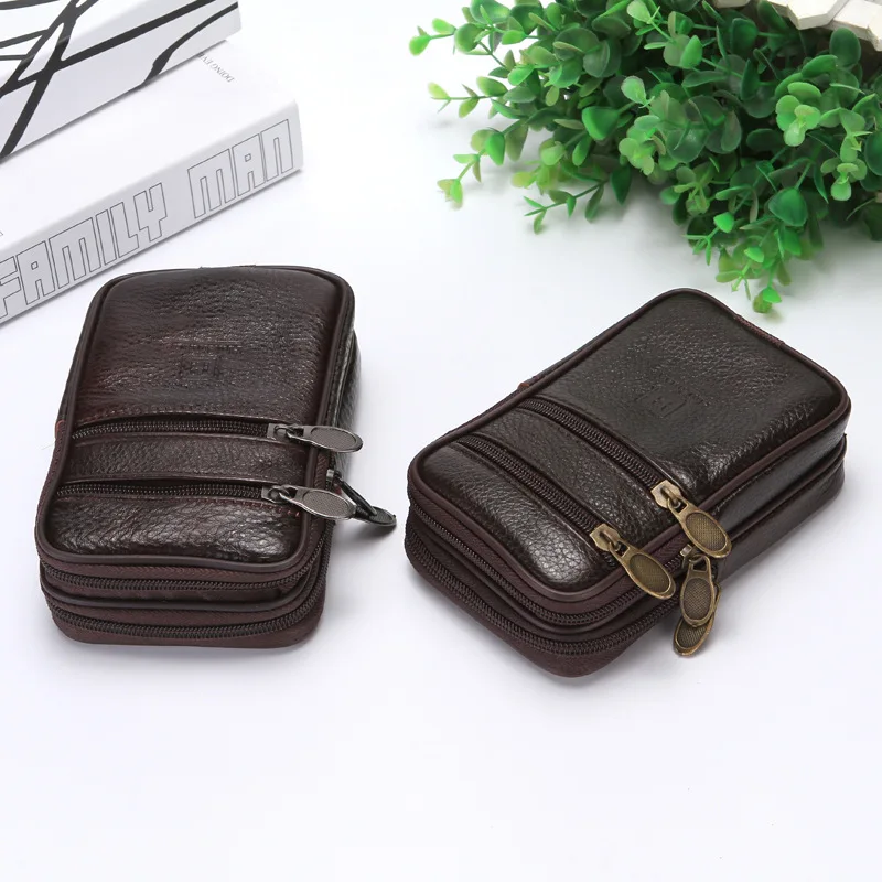 

BISI GORO on the belt Multi-function phone coin card men Travel bag cow leather outdoor waist bag 2019 new fashion heuptas heren