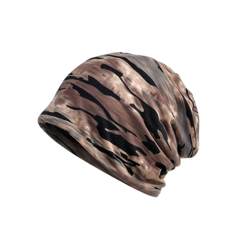 camouflage coffee Goexplore Осенняя шапка женская хлопковая skullies маска Открытый Туризм Путешествия Велоспорт шапка шарф теплый ветрозащитный Спорт камуфляж шляпа мужская - Цвет: camouflage coffee