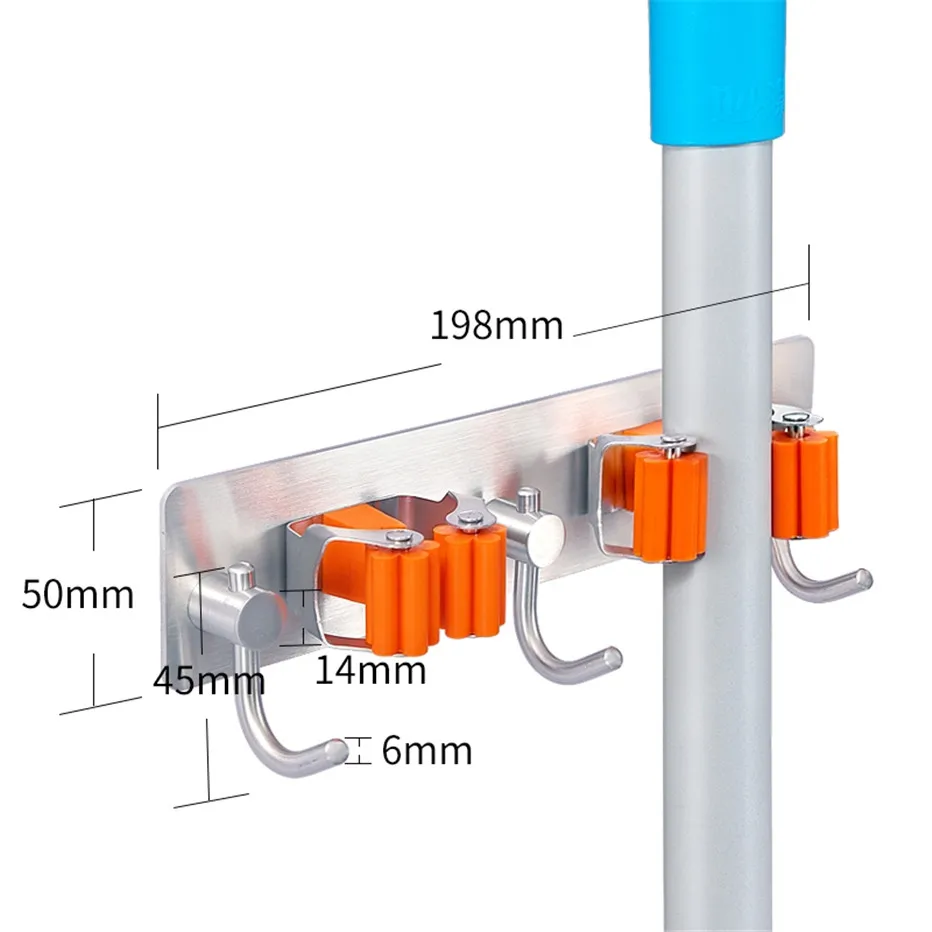 MeyJig стойка для хранения швабры держатель для метлы полка для зонта вешалка для кухонных инструментов органайзер для ванной настенный стикер крючки
