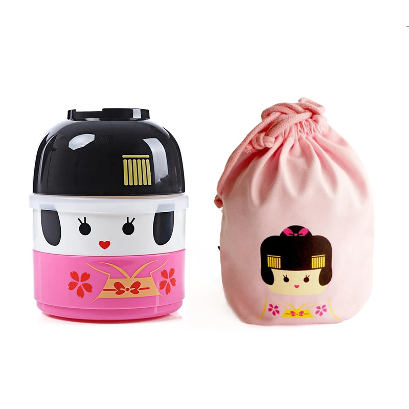 Hakoya Geisha Кукла Kawaii японская коробка бенто Ланч бокс для детей школьный контейнер
