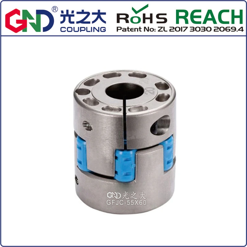 Zero backlash coupler GFJC aluminum alloy high rigidity jaw spider D95*L100 High rigidity plum