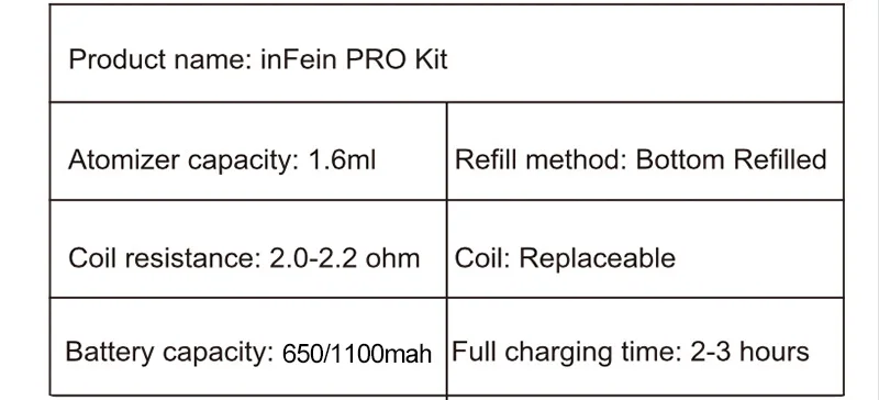 inFein PRO Single Zip Kit Electronic Cigarette AliExpress 01.jpg