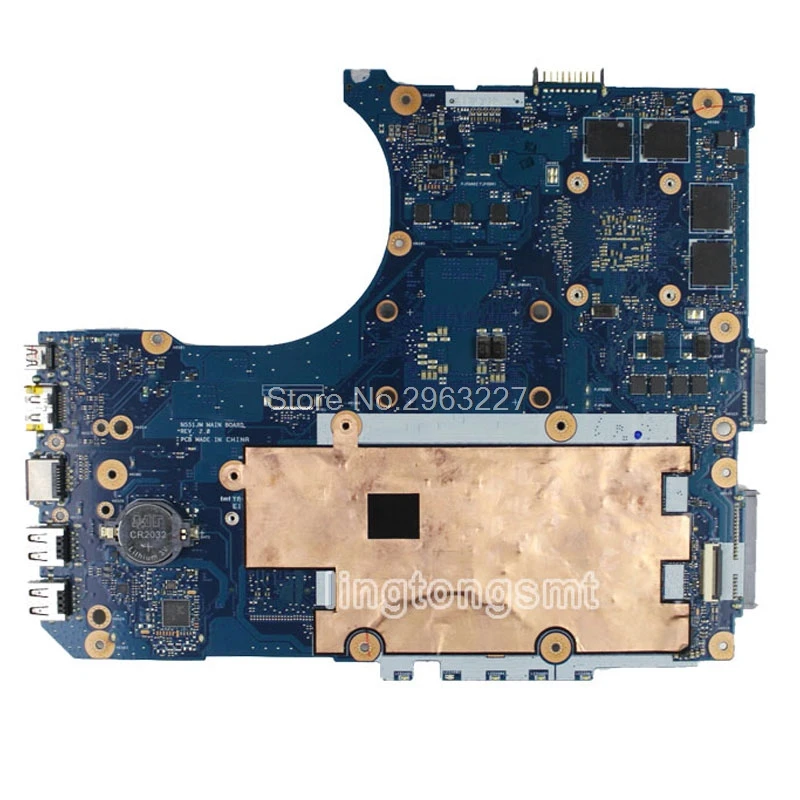 Плата + N551JW G551JW материнская плата для ноутбука For Asus G551JM N551J N551JM Тест 100% ok GTX960M 4 Гб i7