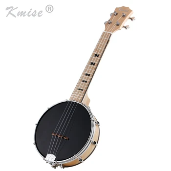 

Kmise 4 String Banjo Ukulele Uke Concert 23 Inch Ukelele Maple Wood Musical Instruments