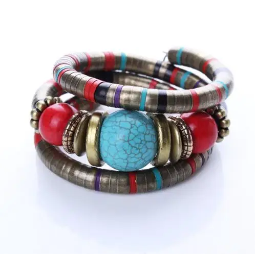Ретро Браслет из лавы, камни, браслеты, Винтаж, бохо, массивный браслет, цепь, браслеты из Непала, подарок