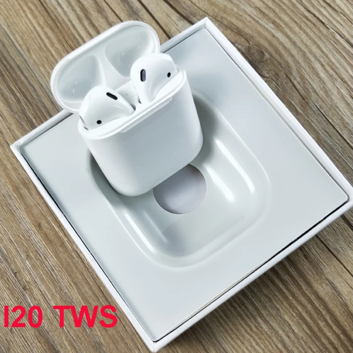 

2019 i20 Air TWS Bluetooth earphone Wireless Earbuds PK w1 chip Earphone 1:1 size for xiaomi earphone headphones headsets pods