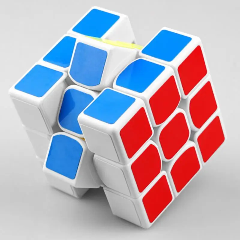 

57mm Magic Toy Cube 3x3x3 PVC Stickers Puzzle Speed Cube Colorful Learning Educational Cubo Magico Toys for children 2 Styles