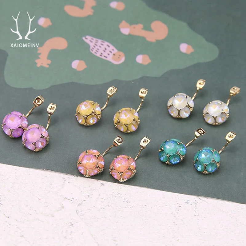 

korean protein drill butterfly earplugs plating earrings for women girl's stud earrings diy handmade ear jewelry accessories