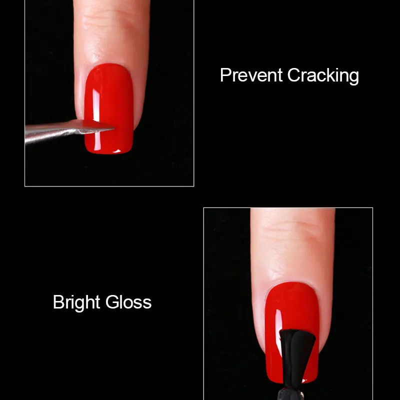 MSHARE Tempered Non-Scratch Top Coat Nail Gel Polish No Wipe  Topcoat 3