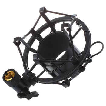 

HOT- miniphone Mic Black Shock Mounts Fits MXL, EV MICs Condenser