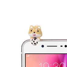 Милый щенок 3,5 мм Анти-пыль разъем для наушников Анти-пыль Пробка Ушная крышка для мобильного телефона для всех 3,5 мм разъем для наушников телефонов